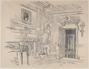 克利文顿的画室，1912年。 作者 约瑟夫·彭内尔
