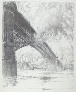 伊兹桥，圣路易斯，1919年。 作者 约瑟夫·彭内尔