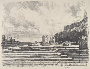 Eleusis，神庙的路面，1913年。 作者 约瑟夫·彭内尔
