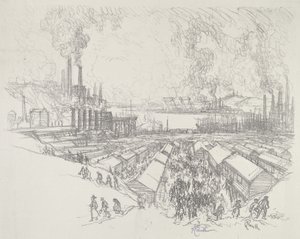 五点钟，1916年。 作者 约瑟夫·彭内尔