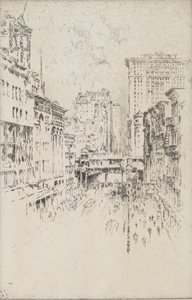 第四十二街，1904年。 作者 约瑟夫·彭内尔