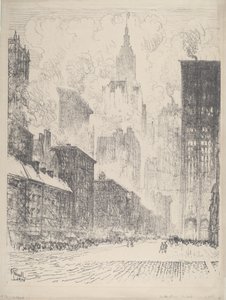 来自富尔顿街，1910年。 作者 约瑟夫·彭内尔