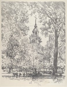独立广场和州政府大楼，1912年。 作者 约瑟夫·彭内尔