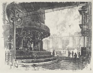 制作生铁，1916年。 作者 约瑟夫·彭内尔