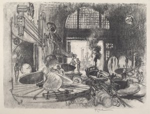 制作螺旋桨叶片，1917年。 作者 约瑟夫·彭内尔