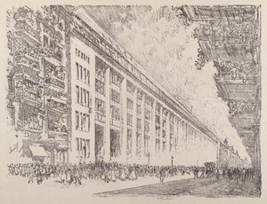 中午，通用电气厂，柏林，1921年。 作者 约瑟夫·彭内尔
