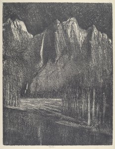 在优胜美地的夜晚 作者 约瑟夫·彭内尔