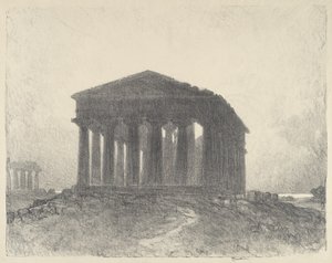 佩斯图姆，晚上，1913年。 作者 约瑟夫·彭内尔