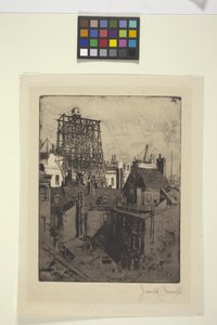 费城公共建筑（蚀刻版画） 作者 约瑟夫·彭内尔
