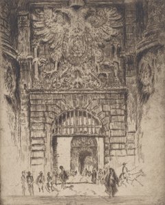 马德里之门Puerta Visagara，托莱多，1904年。 作者 约瑟夫·彭内尔