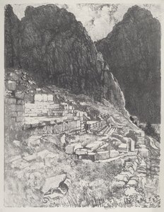 强者的座位，德尔菲，1913年。 作者 约瑟夫·彭内尔