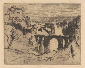 圣马丁桥，托莱多，1904年。 作者 约瑟夫·彭内尔