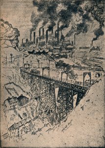 Steel-Edgar Thomson作品，1909年 作者 约瑟夫·彭内尔