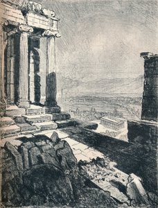 雅典卫城的These修斯神庙，c1913 作者 约瑟夫·彭内尔