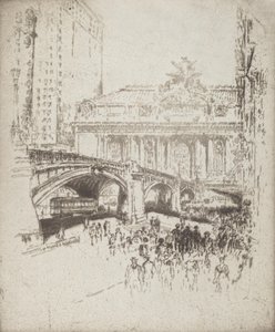 通往大中央的道路，纽约，1919年。 作者 约瑟夫·彭内尔