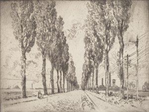 大街，瓦朗谢讷，1910年。 作者 约瑟夫·彭内尔