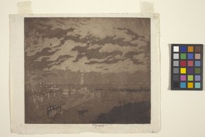纽约湾（凹版画） 作者 约瑟夫·彭内尔