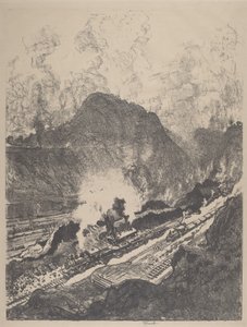 从库莱布拉切入，1912年。 作者 约瑟夫·彭内尔