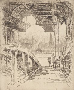 摆渡屋，1919年。 作者 约瑟夫·彭内尔