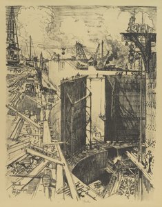 守卫之门，加通锁，1912年 作者 约瑟夫·彭内尔