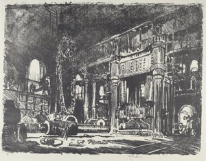 枪炮锻造厂，1916年。 作者 约瑟夫·彭内尔