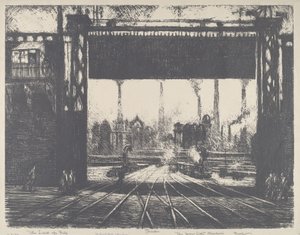 铁门》，沙勒罗瓦，1911年。 作者 约瑟夫·彭内尔