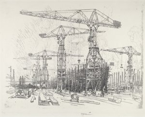 旧船厂，1916年。 作者 约瑟夫·彭内尔