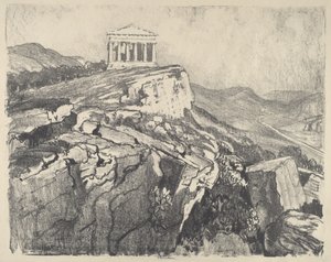 墙上的协和神庙，吉尔根蒂，1913年。 作者 约瑟夫·彭内尔