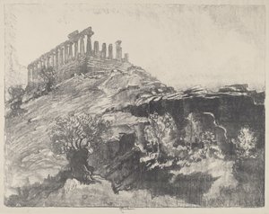 墙上的协和神庙，吉尔根蒂，1913年。 作者 约瑟夫·彭内尔