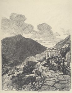 雅典国库》，德尔斐，1913年。 作者 约瑟夫·彭内尔