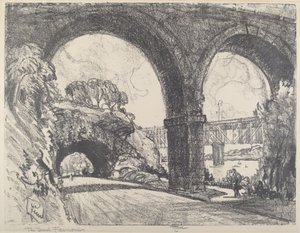 公园里的隧道，1912年。 作者 约瑟夫·彭内尔