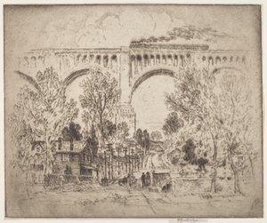 高架桥，D.，L.和W.在Nicholson，Pa. 作者 约瑟夫·彭内尔
