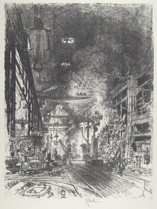 炉内》，1916年。 作者 约瑟夫·彭内尔