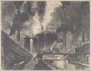 工作城堡，伍尔弗汉普顿，1912年。 作者 约瑟夫·彭内尔