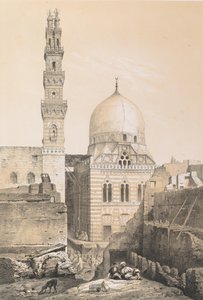 80.清真寺和el Ghoûry的坟墓，凯尔，1843年。 作者 Joseph Philibert Girault De Prangey