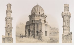 87.陵墓和尖塔，凯罗，1843年。 作者 Joseph Philibert Girault De Prangey