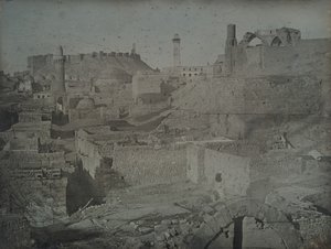 阿勒颇，从安提阿克门看，1844年。 作者 Joseph Philibert Girault De Prangey