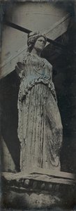 Caryatid，Erechtheion，雅典，1842。 作者 Joseph Philibert Girault De Prangey