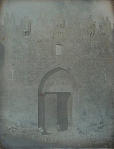 大马士革门，耶路撒冷，1842-44。 作者 Joseph Philibert Girault De Prangey
