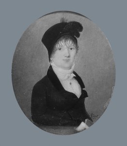 一位女士的画像，约1808年。 作者 Joseph Pierre Picot de Limoelan de Cloriviere