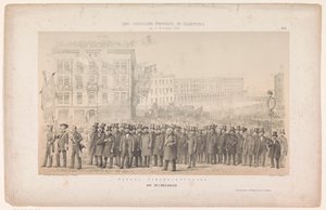 汉堡书商游行
Grosse Johannisstrasse / Die Buchhändler（物品上的标题）
汉堡纪念弗里德里希-冯-席勒的游行（系列标题）
汉堡席勒节（文物上的系列名称） 作者 约瑟夫·普希金