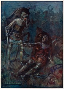 道格拉斯伯爵詹姆斯在奥特本的战斗中 作者 Joseph Ratcliffe Skelton