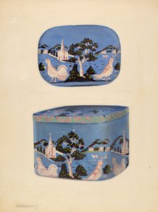 带子箱，约1937年。 作者 约瑟夫·罗森伯格