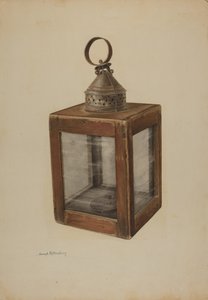 手摇灯笼，约1938年。