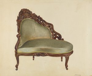 爱情座椅，约1940年。