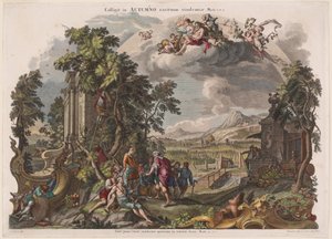 秋季 作者 Joseph Sebastian Klauber，Johann Baptist Klauber，模仿 Johann Wolfgang Baumgartner