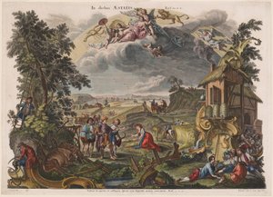 夏天 作者 Joseph Sebastian Klauber，Johann Baptist Klauber，模仿 Johann Wolfgang Baumgartner