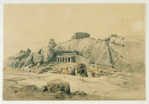 印度马马拉普兰（Mahamaleipur）的岩石寺庙 作者 约瑟夫塞勒尼