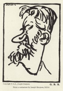 乔治萧伯纳的讽刺漫画 作者 约瑟夫·辛普森