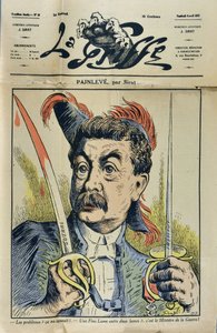 法国数学家和政治家Paul Painleve（1863-1933）的肖像，由Sirat dan "La Griffe "于1917年绘制的漫画。